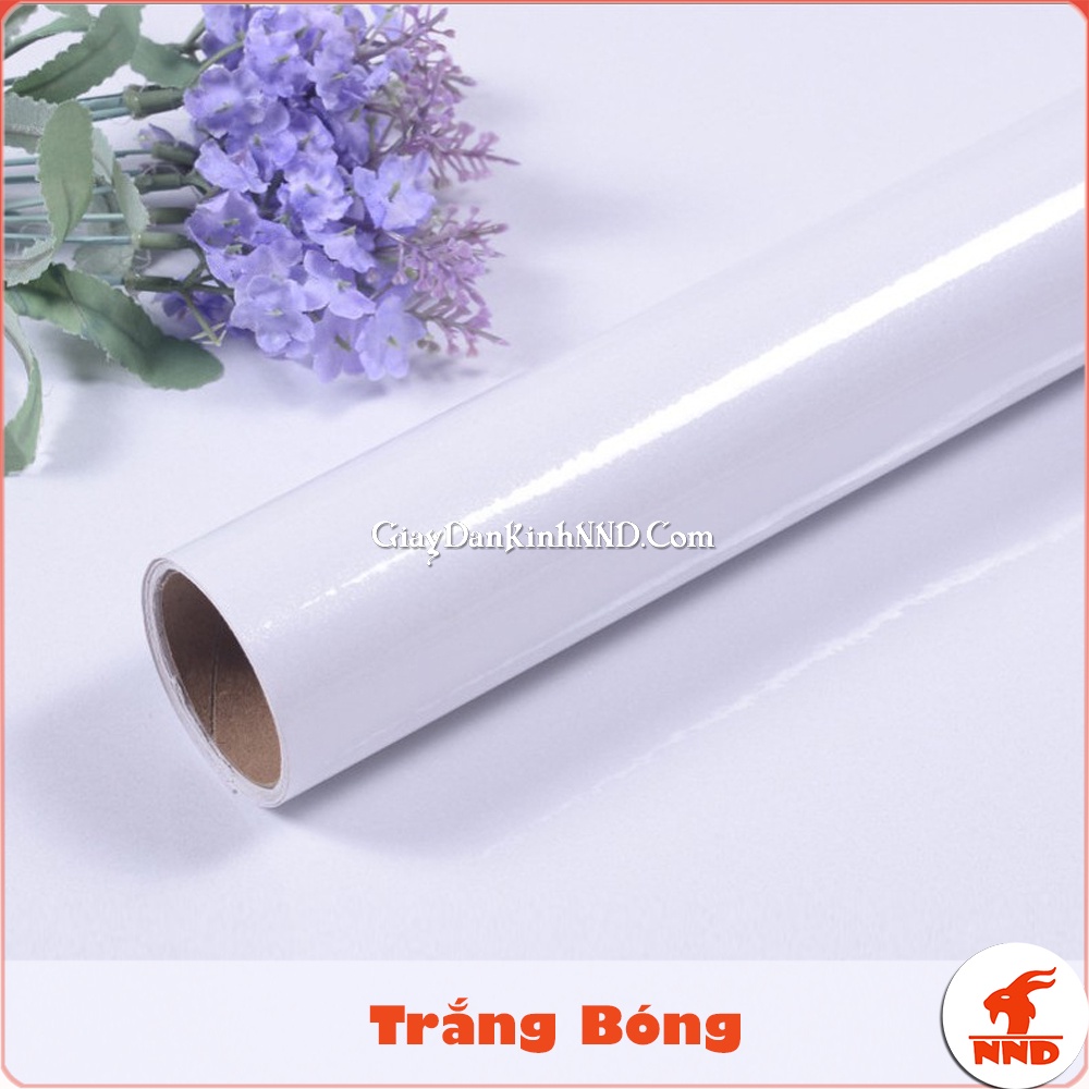 Decal Màu Trắng Dán Kính, Dán Xe, Dán Tường, Dán Điện Thoại Khổ 1.2m