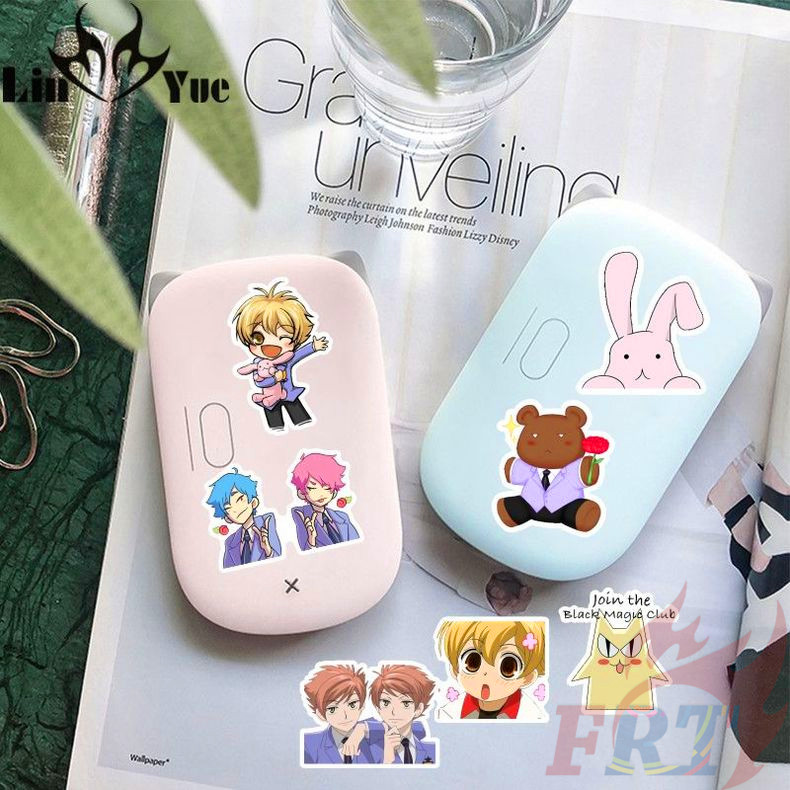 Bộ 50 miếng dán đề can hỗn hợp DIY phong cách hoạt hình Ouran High School Host Club Series 01 Fujioka Haruhi