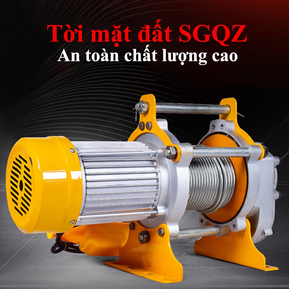 Tời mặt đất nhanh ABG SGQZ 250 - 500KG công suất lên tới 2.2KW, tăng năng suất làm việc, tiết kiệm thời gian