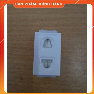 hạt Ổ cắm 2 chấu panasonic có màn che