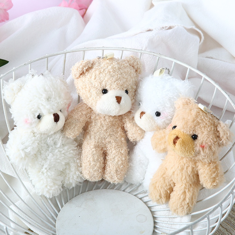 Gấu Teddy Nhồi Bông Mini Dễ Thương 12cm