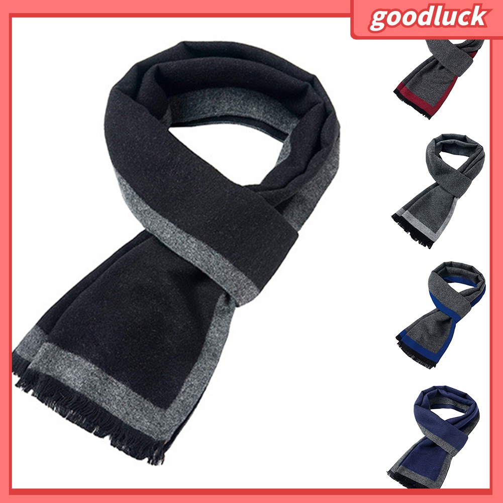 Khăn Choàng Cổ Mềm Mại Giữ Ấm Mùa Đông Thời Trang Cổ Điển Cho Nam