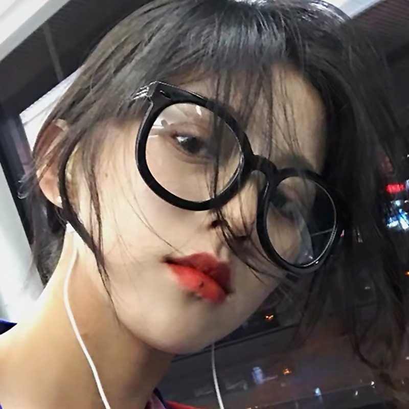Mắt Kính Gọng Tròn Oversize Phong Cách Hàn Quốc Cho Nữ