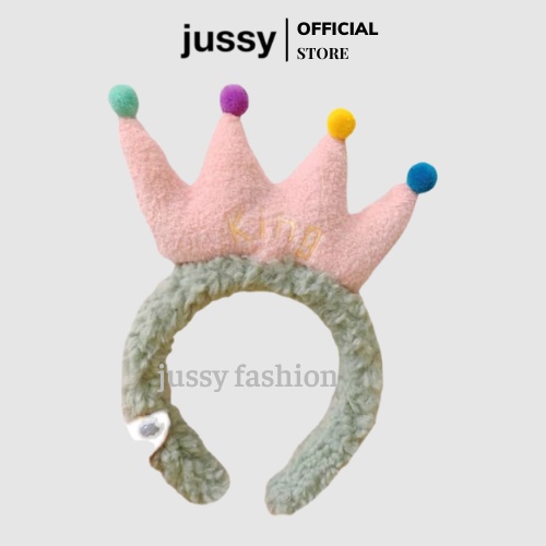 Băng Đô Cài Tóc Vương Miện King Jussy Fashion Bờm Tóc Tai Và Hoa Chất Vải Mềm Kiểu Băng Đô Unisex Nhiều Mẩu Tổng Hợp Hot