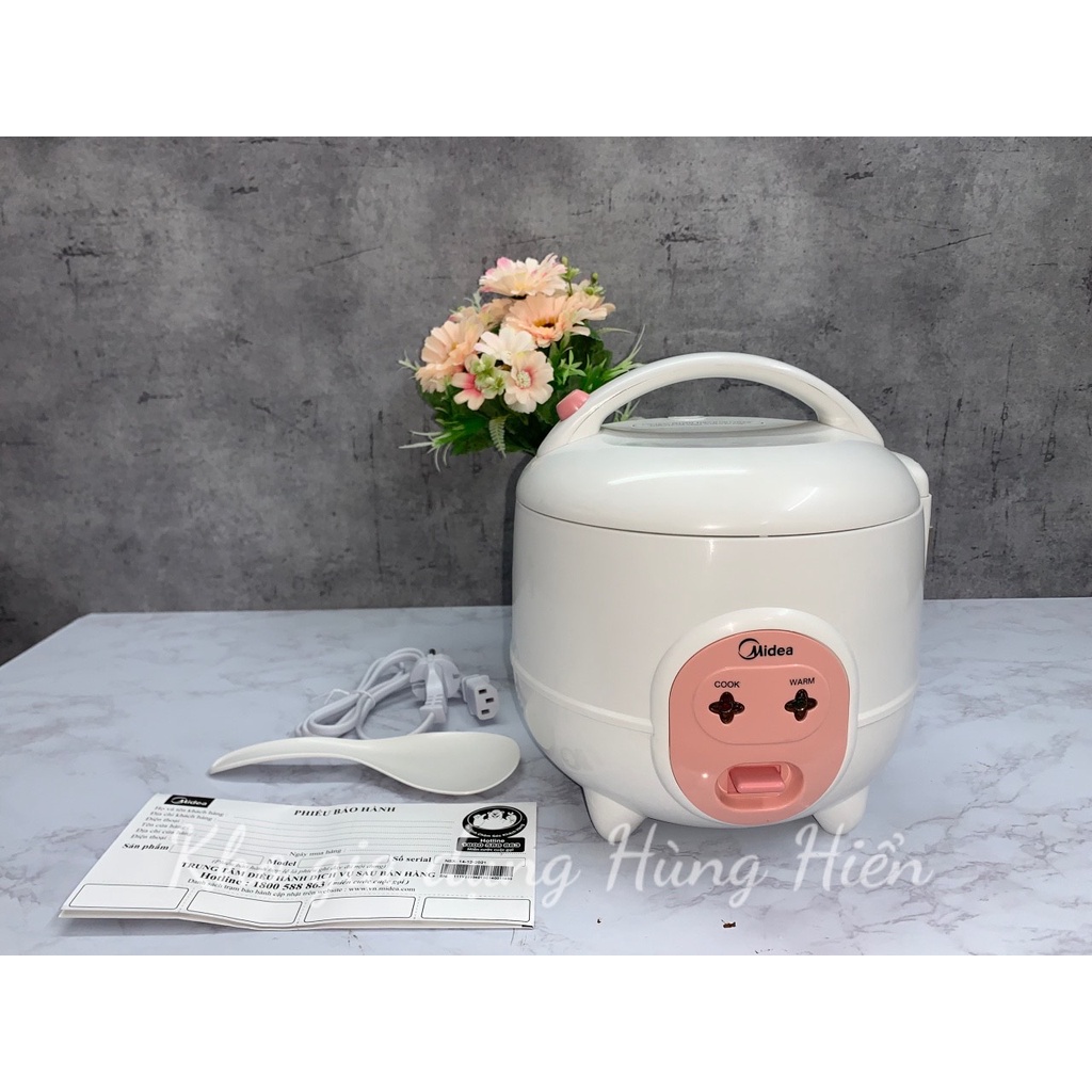 Nồi cơm điện mini Midea MR-CM06SA 0.6L - Hàng Chính Hãng