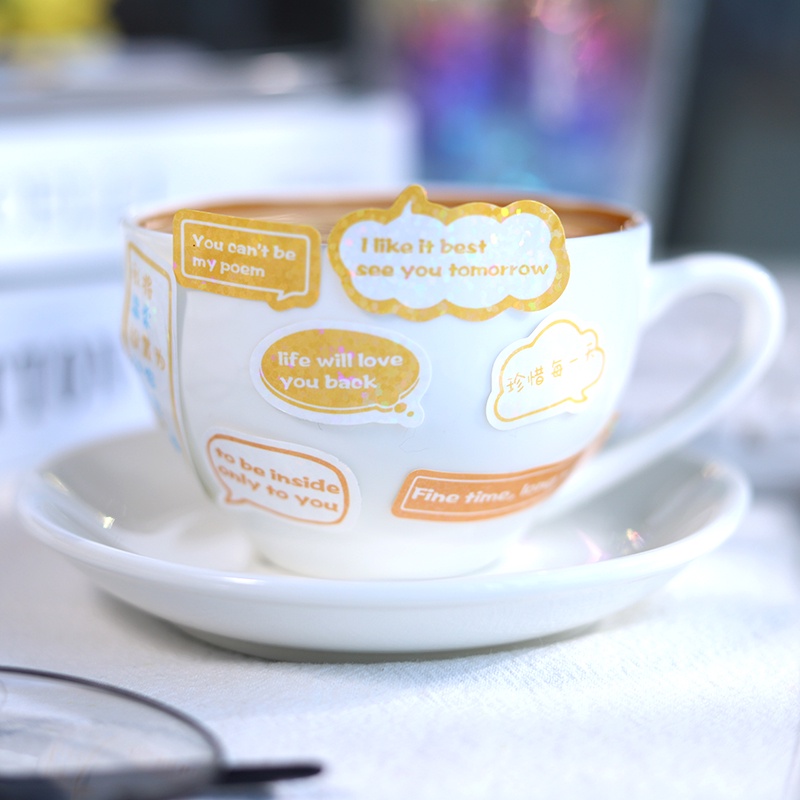 Flowertree Bộ 2 Sticker Trang Trí Sổ Tay Hình Giấc Mơ