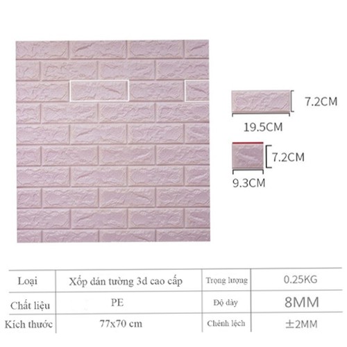 Xốp Dán Tường Giả Gạch - Hàng Tốt - Giá Tốt | NowShip 2h + Ship Rẻ | BigBuy360 - bigbuy360.vn
