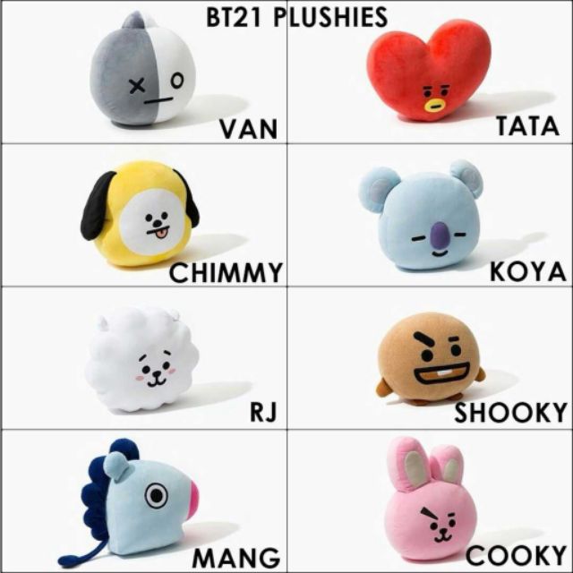 [ẢNH THẬT GIÁ SẬP SÀN] GẤU BÔNG BTS BT21 Doll BTS BT21 Size Lớn 30cm [GIÁ HỦY DIỆT]