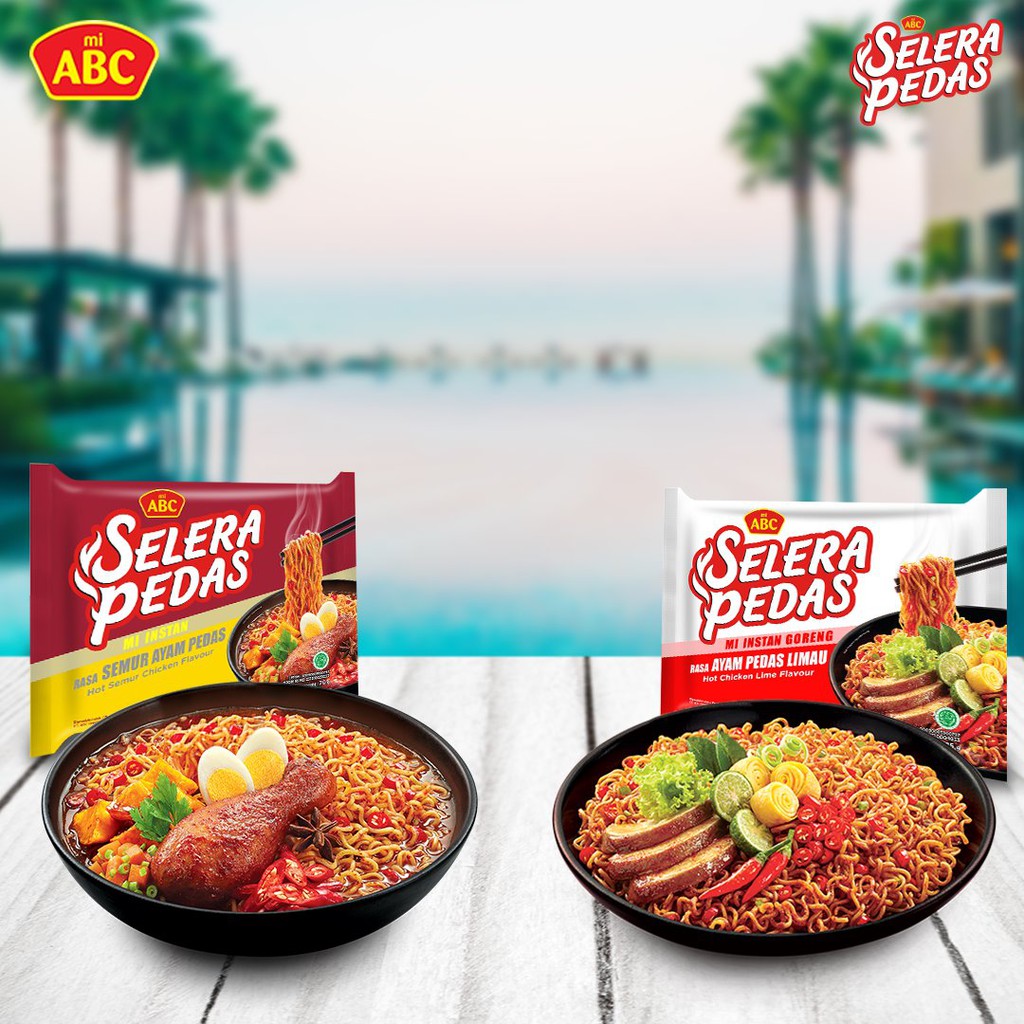 Thùng 40 Gói Mì Xào Khô Ăn Liền Vị Bò Cay ABC, Sợi Mì Dai Ngon Gia vị Đầm Đà Cay Bùng Nổ, Nhập Khẩu Indonesia