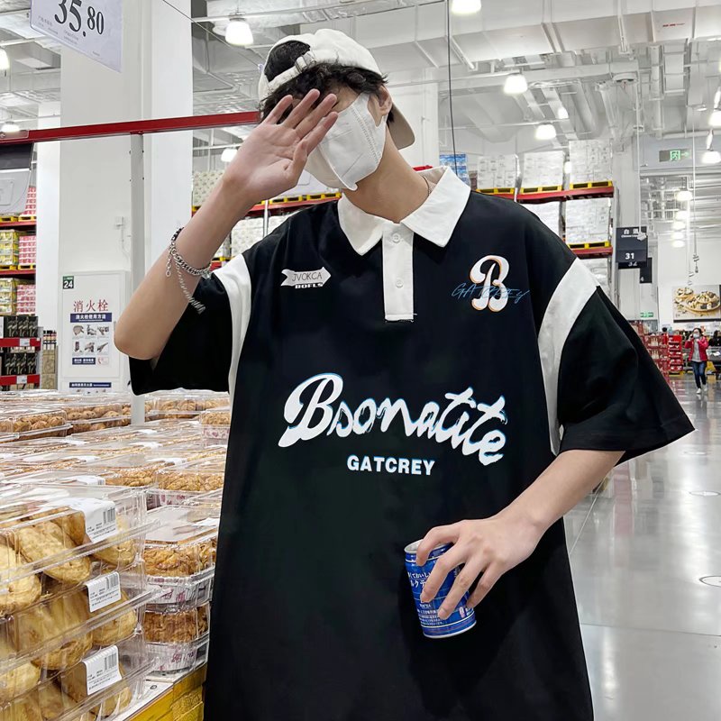 Áo polo Ngắn Tay Dáng Rộng Thời Trang Mùa Hè Dành Cho Nam Và Nữ