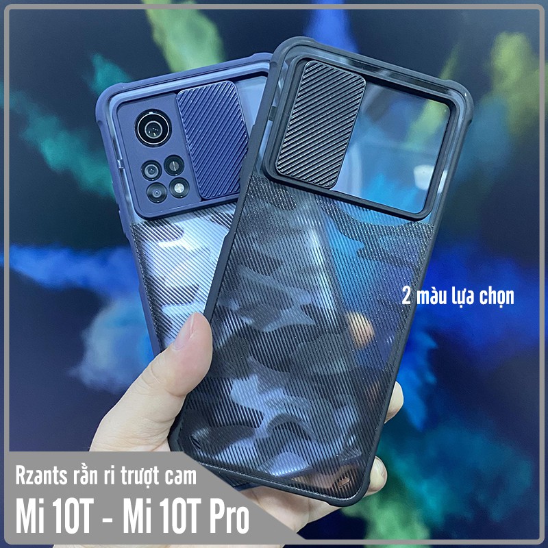 Ốp lưng cho Xiaomi Mi 10T Pro - Redmi K30S Rzants rằn ri trượt camera V2