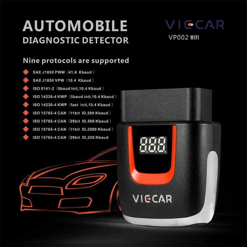 Thiết bị quét mã hóa Bluetooth 4.0 WIFI ELM 327 USB Viecar ELM 327 V2.2 PIC18F25K80 OBD2