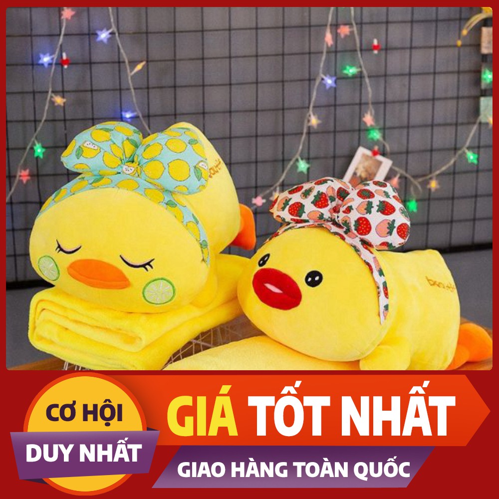 Bộ chăn gối văn phòng hình thú 3 IN 1 siêu mềm min