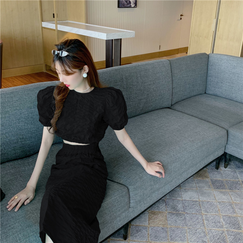 Set Chân Váy Lưng Cao Và Áo Tay Phồng Thời Trang Quyến Rũ Cho Nữ  váy | BigBuy360 - bigbuy360.vn