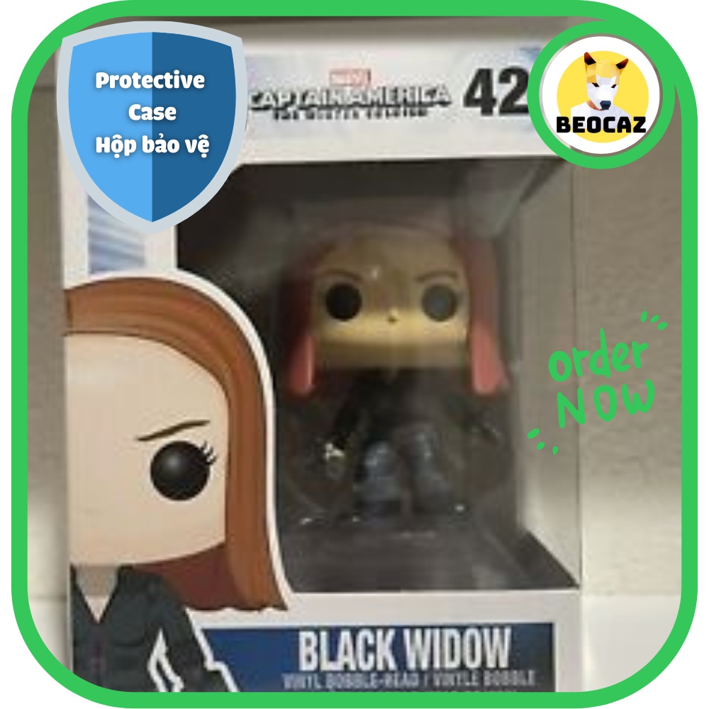 [Ship Hỏa Tốc][Full Box] [Tặng Tặng Hộp Bảo Vệ] Mô hình Funko nhân vật Black Widow Góa Phụ Đen phiên bản chiến đấu 42