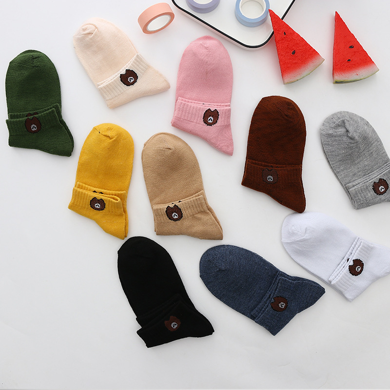 1 Đôi Tất Mắt Cá Unisex In Hình Gấu Thời Trang | BigBuy360 - bigbuy360.vn