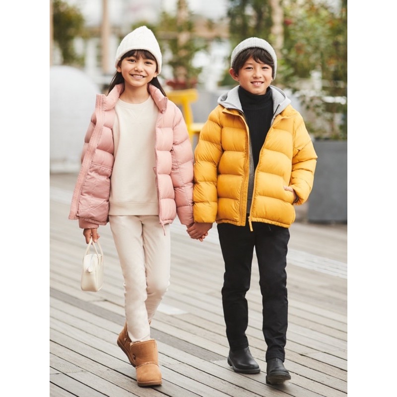 Áo nỉ tơ tăm cao cổ trẻ em KID ấm áp của Uniqlo