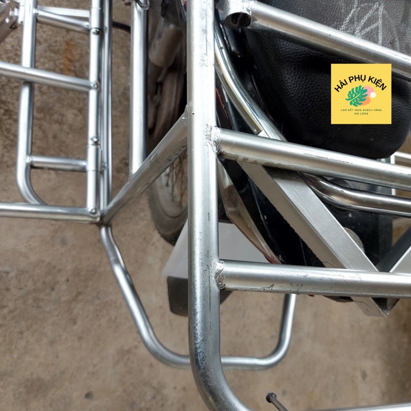Giá trở hàng xe máy , Baga chở hàng xe máy đa năng ống tuýp D21 siêu bền