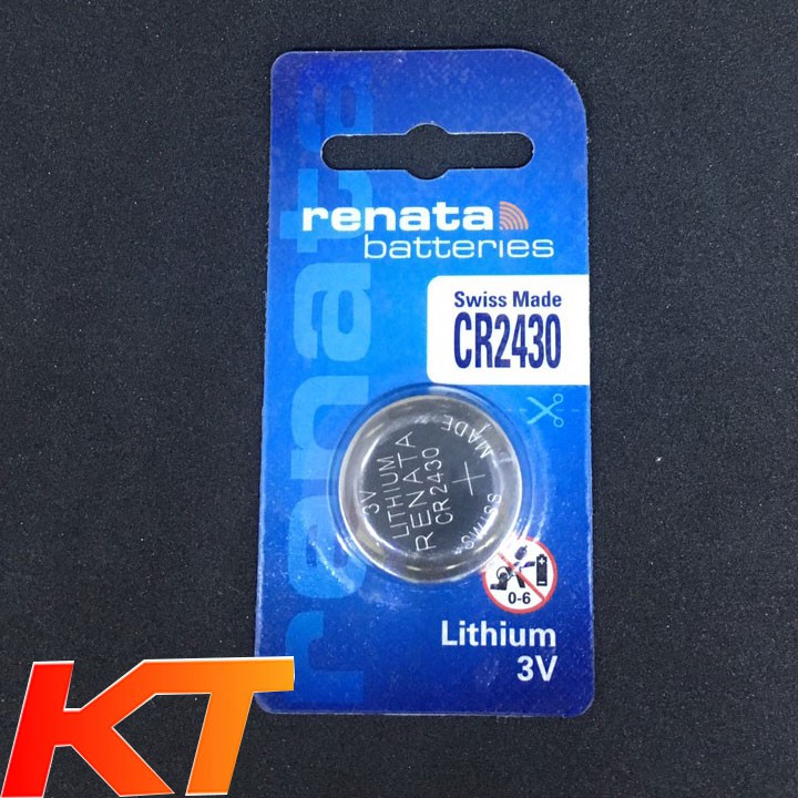 Pin CR2430 Renata 3V Lithium batteries vỉ 1 viên ( Pin CMOS... ).