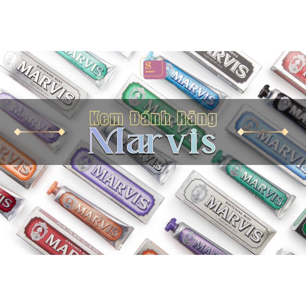 Kem đánh răng Marvis trắng răng, sạch sâu