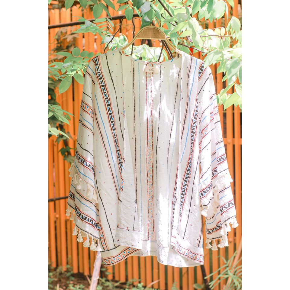 Tassie Cardigan - Áo cardigan thổ cẩm thiết kế - Bộ sưu tập xuân hè | BigBuy360 - bigbuy360.vn