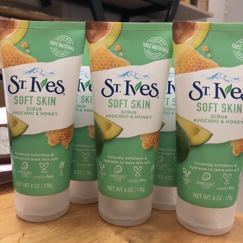 Sữa rửa mặt tẩy  tế  bào  chết ST.Ives Avocado & Honey 170ml