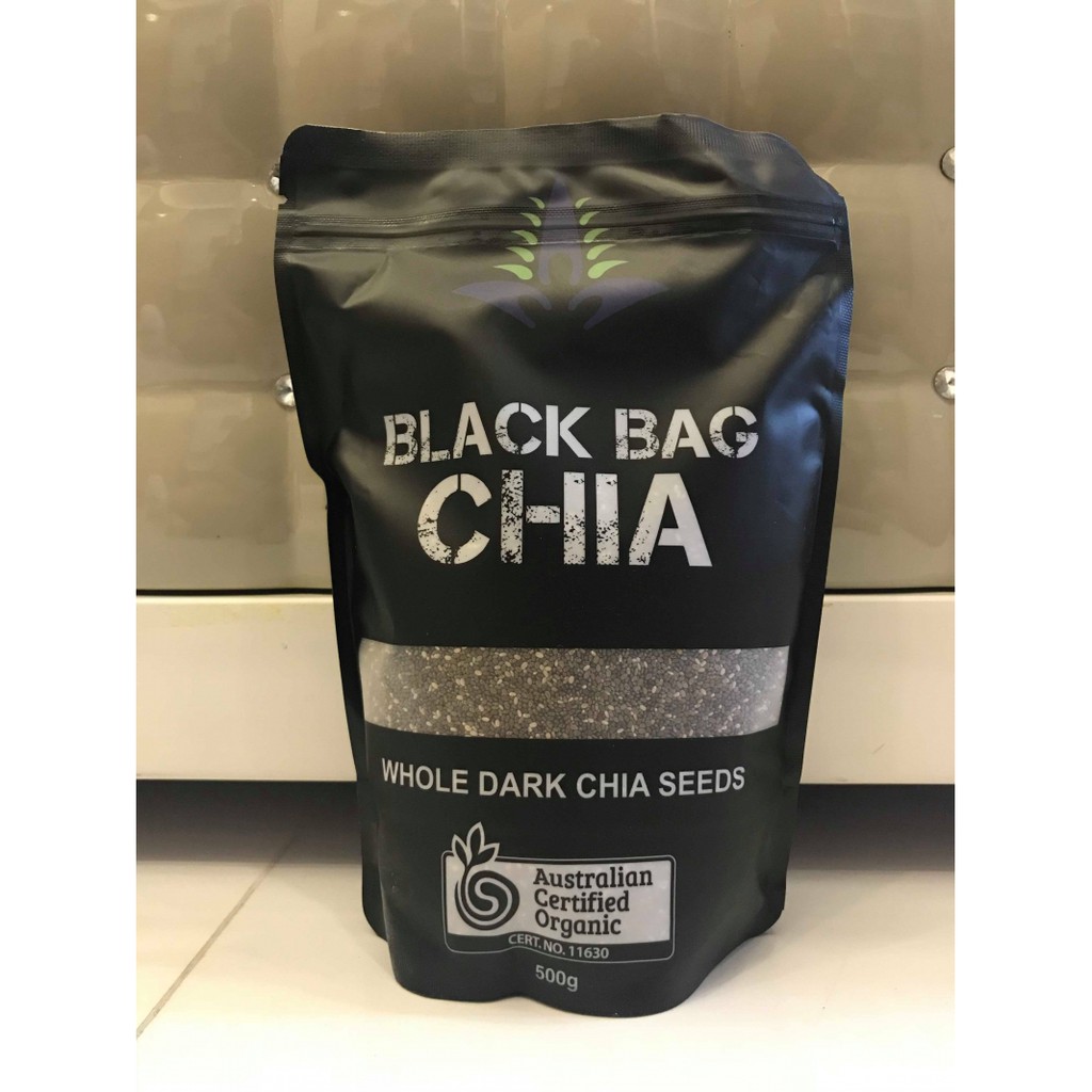 [CHÍNH HÃNG] HẠT CHIA SEEDS BLACK BAG CHIA ÚC GÓI 500g