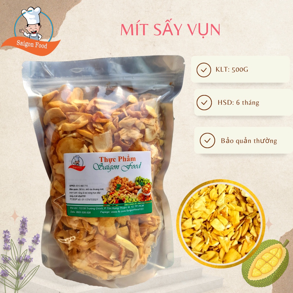 500gram Mít Sấy Hàng Vụn Giòn Ngon VSATTP