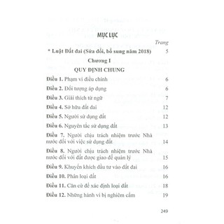 Sách - Luật Đất Đai (Sửa Đổi, Bổ Sung Năm 2018)