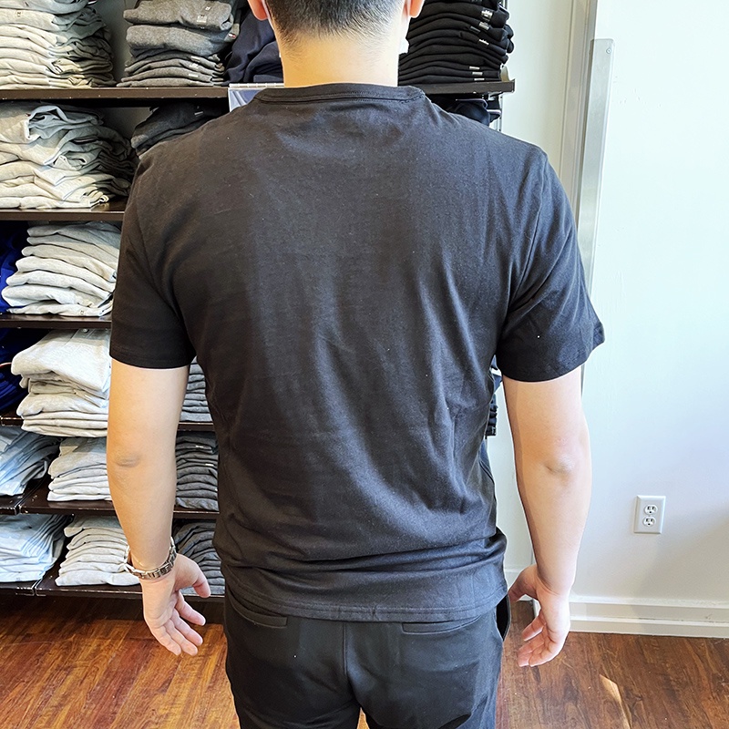 Áo Thun Cotton Ngắn Tay Cổ Tròn In Logo CK / Calvin Kleinn Cá Tính Cho Nam