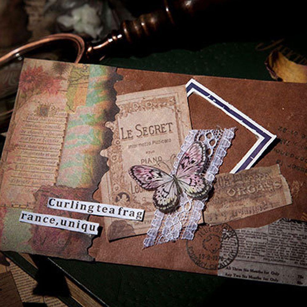 Sổ Tay Ghi Chú DIY Bằng Giấy Phong Cách Cổ Điển