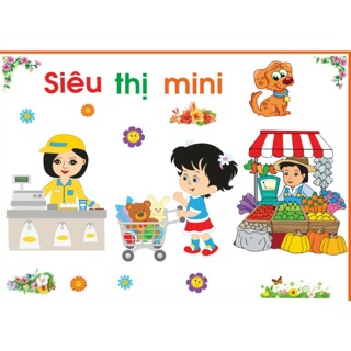 Combo 2 bộ Tranh góc mầm non