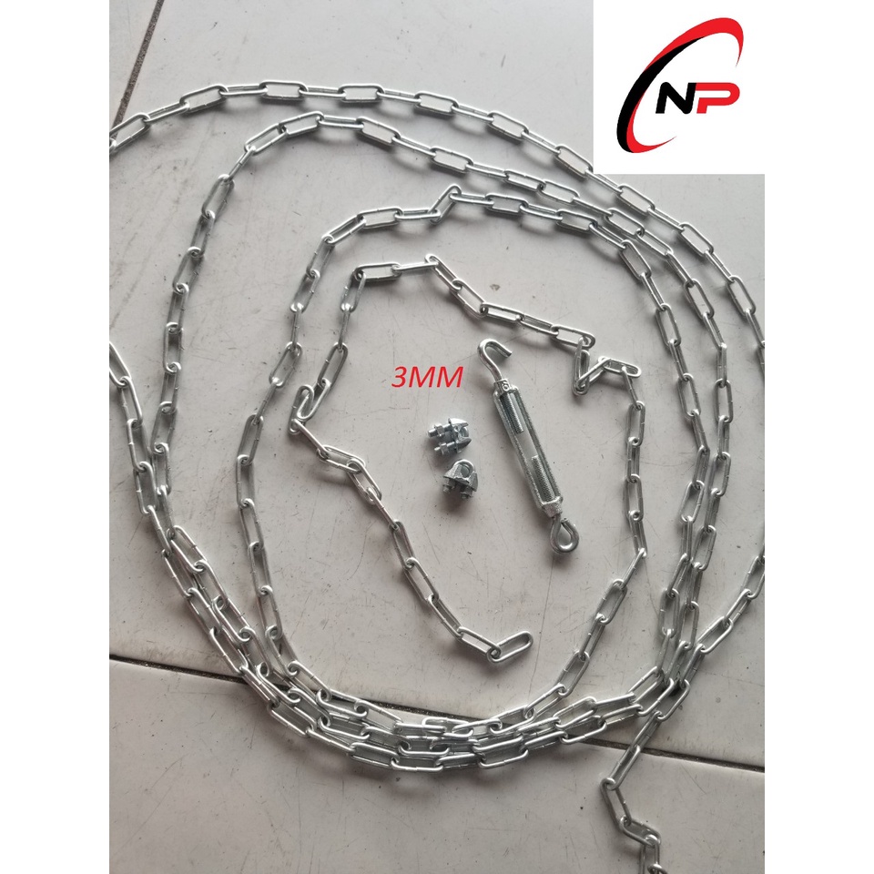 Dây Xích Sắt Mạ Kẽm 3mm.Sử dụng cho gia đình,công trình và xí nghiệp.Kimkhinhatphat