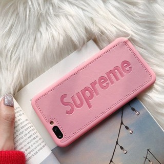 Ốp supreme da mềm 3 màu cho iphone