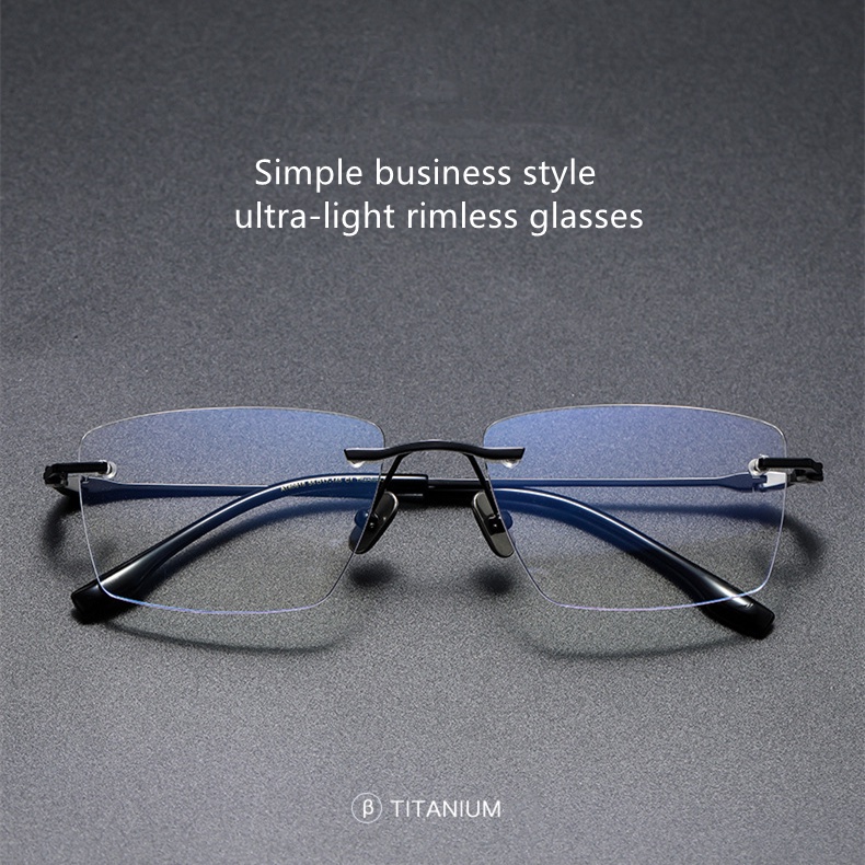 Mắt Kính Siêu Mỏng Bằng Titan Không Viền D.i.t.a DLX80818