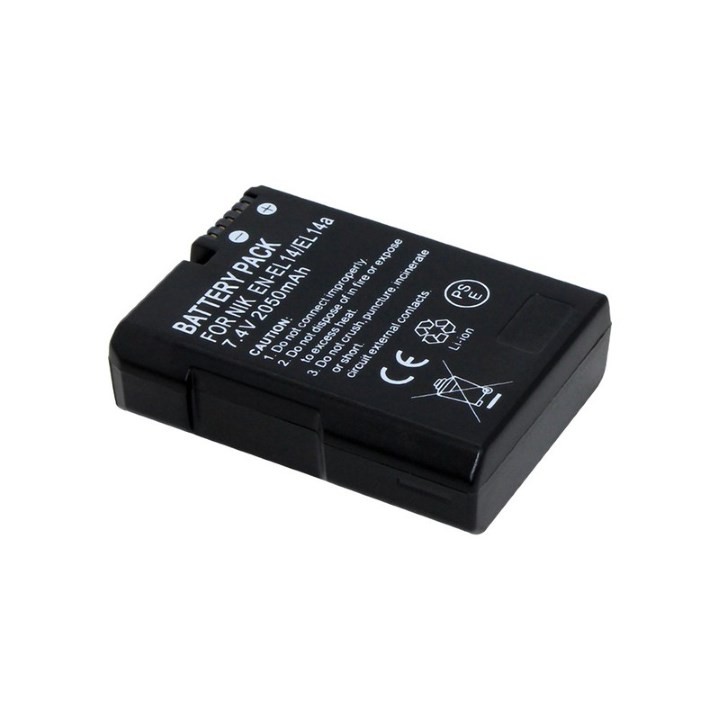 PIN SẠC DÙNG CHO MÁY ẢNH NIKON EN-EL14 2050MAH