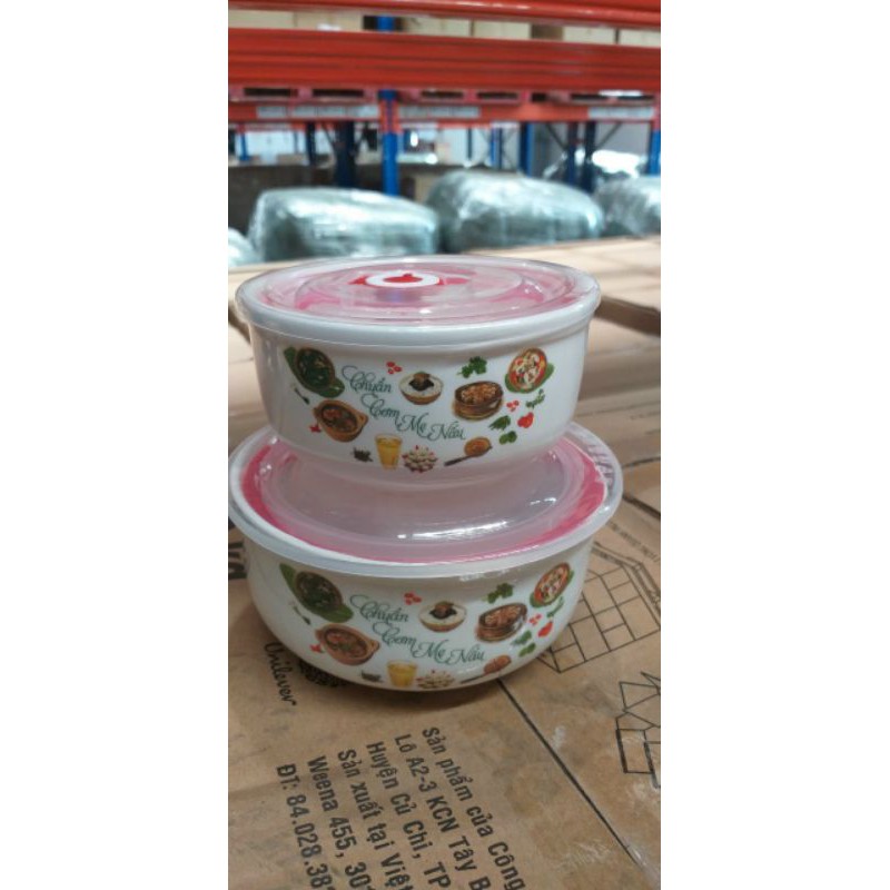 Bộ 2 thố sứ nắp hút chân không ( CMMN) | BigBuy360 - bigbuy360.vn