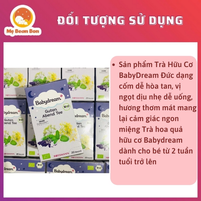 Trà Hữu Cơ Baby Dream Đức Ăn Dặm Cho Bé Ăn Ngon Ngủ Ngon Babydream