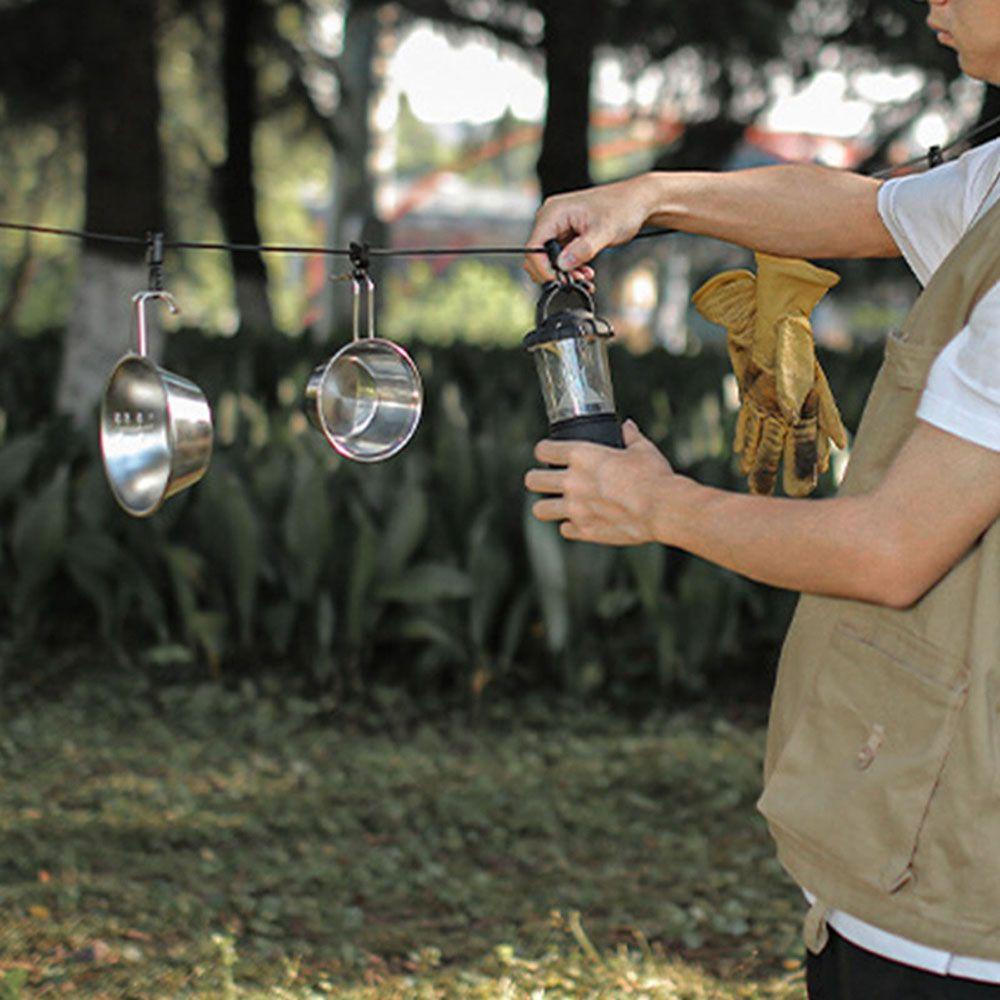 Dây Phơi Quần Áo Kèm Khóa Tùy Chỉnh Tiện Dụng Mang Theo Cắm Trại Dã Ngoại