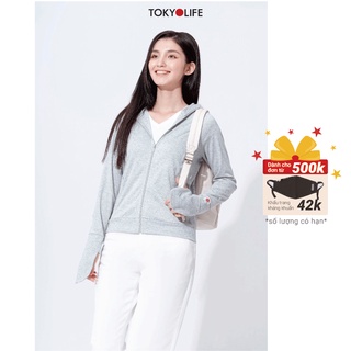 Áo khoác chống nắng nữ TOKYOLIFE dòng UV Master làm mát đặc biệt, thấm hút mồ hôi F9UVJ054I