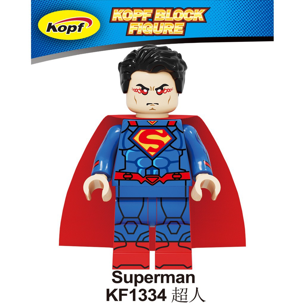 Đồ Chơi Minifigures  DC Nhân Vật Batman Ironman MK50 MK85 Superman Robin Godspeed Kopf KF6115