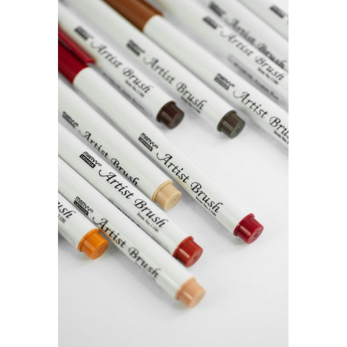 [Autumn Series] Bút Cọ Màu Nước Marvy Artist Brush 1100 Cây Đầu To