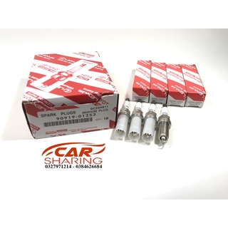 Bộ 4 cái bugi toyota vios từ 2015 ~ nay chân dài ren 12 mã oem 90919-01253