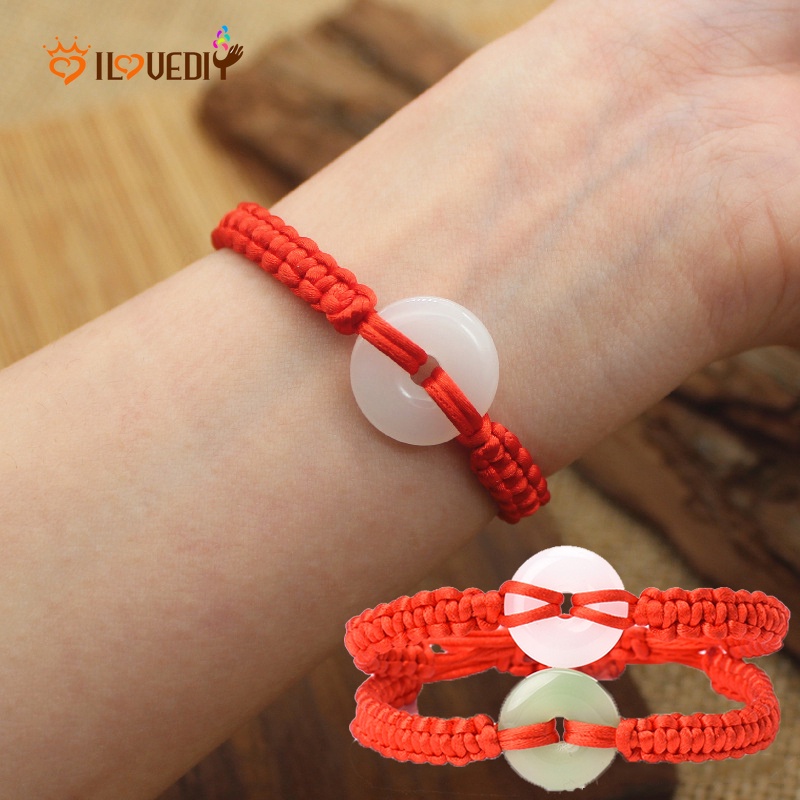 Vòng Tay Bện Dây Đỏ May Mắn Cho Nam Nữ