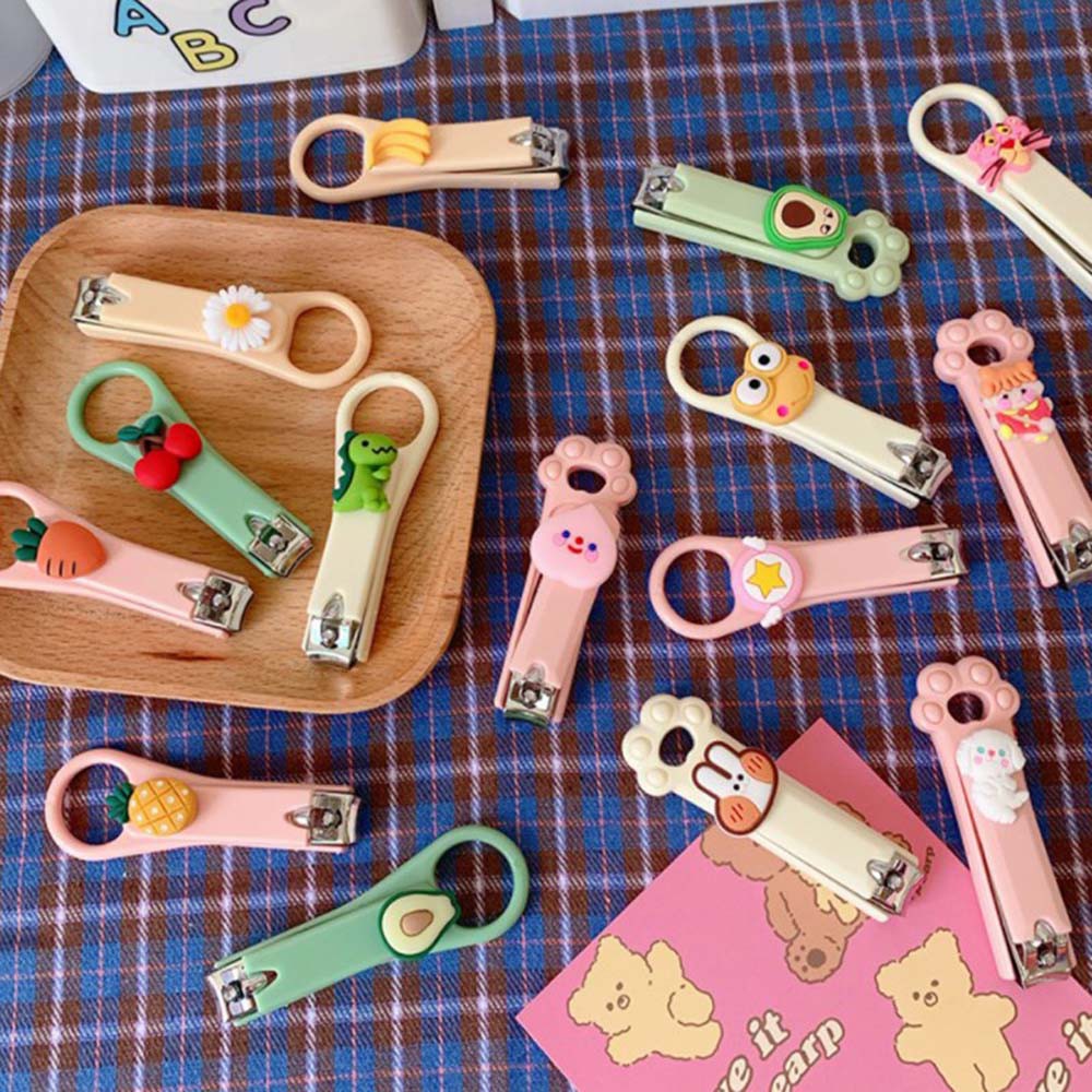 [Hàng mới về] Bấm móng tay bằng thép không gỉ họa tiết hoạt hình dễ thương