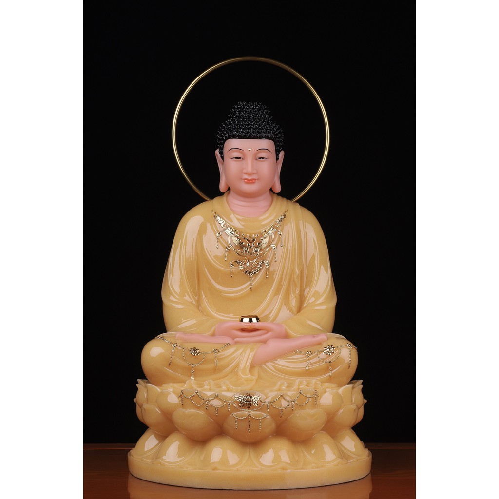 Tượng Bổn Sư Thích Ca Đẹp Hảo Tướng bột đá Cao Cấp 30cm Đài Loan