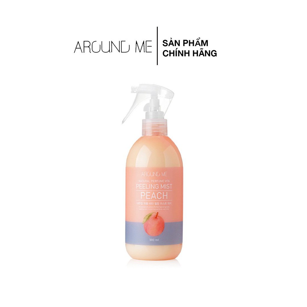 Xịt Tẩy Tế Bào Chết AROUND ME Toàn Thân Hương Đào Vita Peeling Mist Peach 300ml | BigBuy360 - bigbuy360.vn