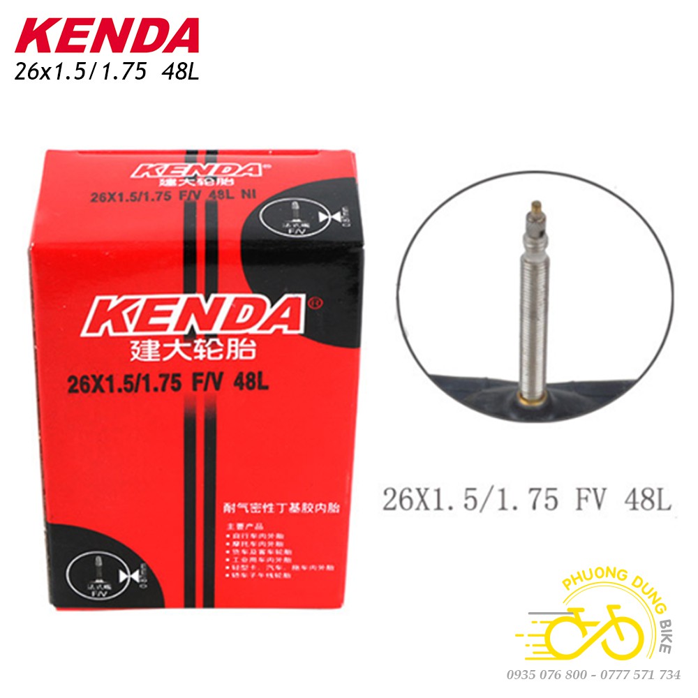 Ruột (Săm) xe đạp KENDA 26x1.5-1.75 AV/FV 48mm