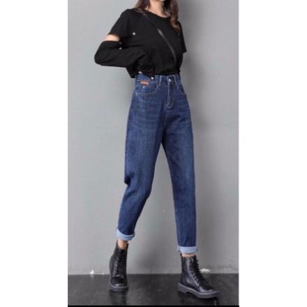 Quần jean bò baggy nữ jeans nữ chất đẹp vải dày hàng Quảng Châu phong cách Hàn Quốc style hot năm 2022-HAPONO-J048