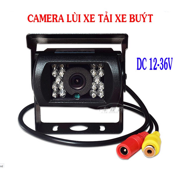 Camera Lùi Xe Tải Xe Buýt 18 Led Hồng Ngoại YL-824 kèm dây 12m